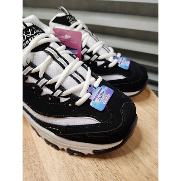 Skechers D'Lites Biggest Fan Sneakers – Women’s 11 Wide Fit Memory Foam - Picture 7 of 12